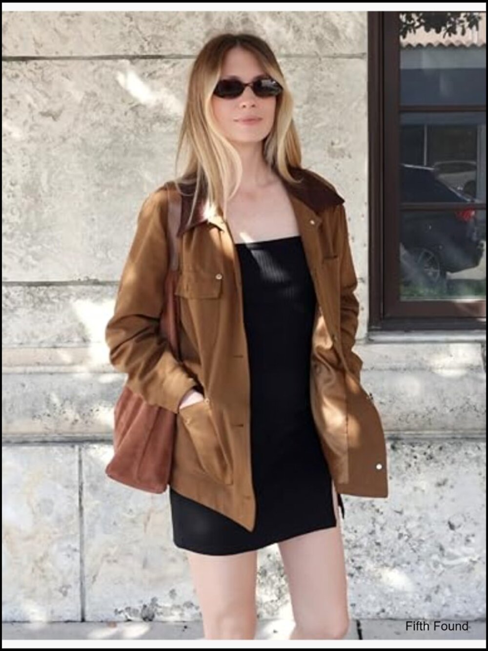 Oversized Utility Cotton Jacket with Pockets Corduroy Collar Workwear - Picture 6 of 7